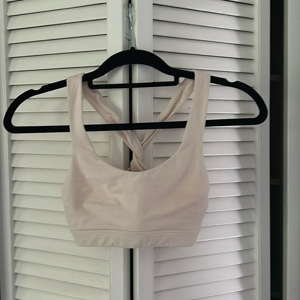 Aerie light support yoga top | Pink